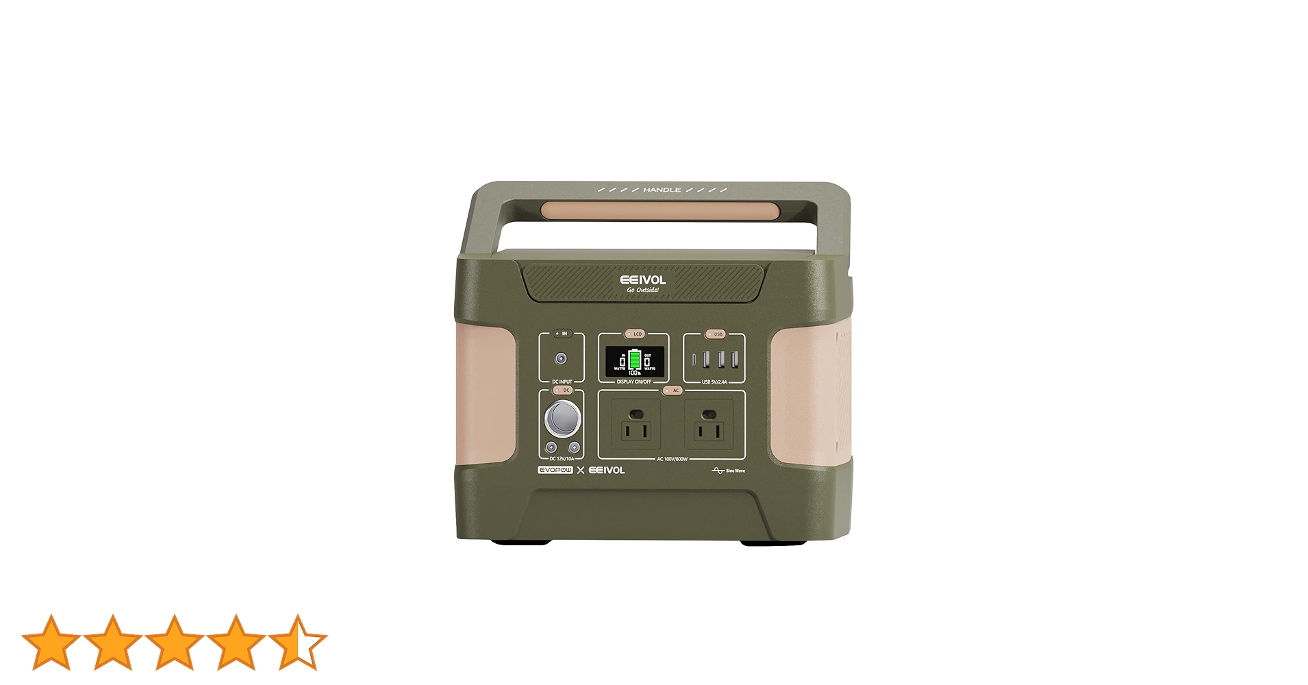 Amazon.co.jp: EEIVOL ポータブル電源 リン酸鉄リチウム 515Wh